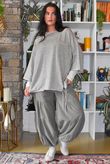 Sander Pull Tie Fine Knit Mocha Marl